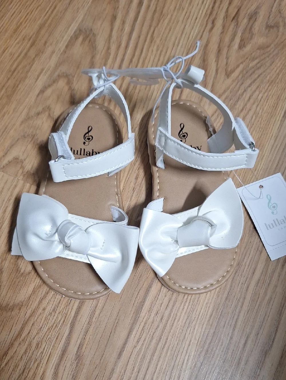 Toddler White Bow Sandals for Baby Girls